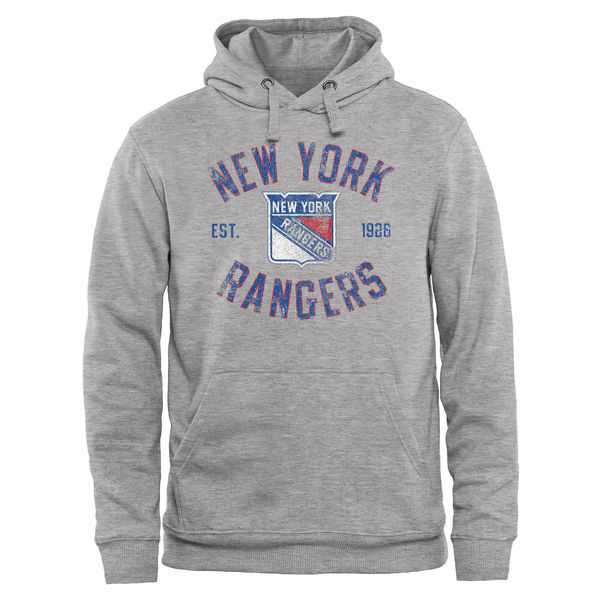 Men's New York Rangers Heritage Pullover Hoodie - Ash,We sell and wholesale Men's New York Rangers Heritage Pullover Hoodie - Ash on line form chian!